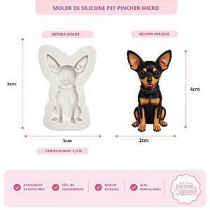 Molde de Silicone Pet Pincher Micro