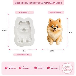 Molde De Silicone Pet Lulu Da Pomerânia Micro