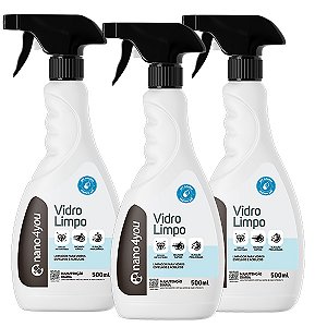 Nano4you - Vidro Limpo 500ml (Kit com 3 unidades)