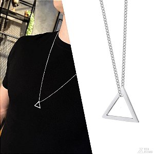 Colar Triangular - Aço Inox