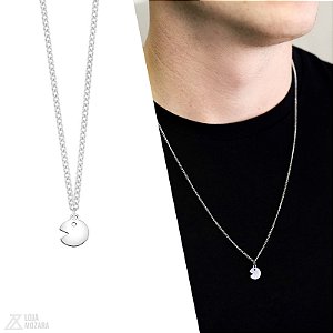 Colar Pac Man - Aço Inox