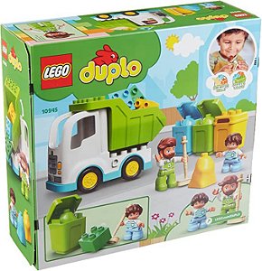 Lego Duplo - Caminhão do Lixo e Reciclagem - 19 Peças - 10945 - Lego✔