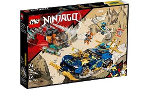 Lego Ninjago - Carro de Corrida EVO do Jay e Nya - 536 peças - 71776 - Lego