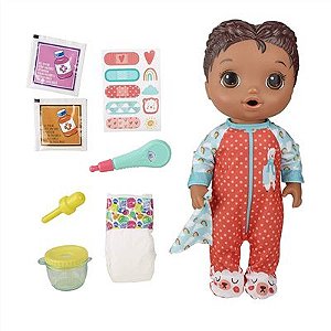 Boneca Baby Alive Aprendendo a Cuidar Negra - E6941 - Hasbro