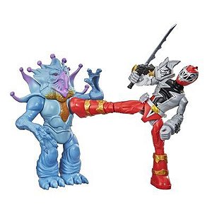 Boneco - Power Ragers Fúria do Dino - Ranger Vermelho - Doomsnake - F1261 - Hasbro