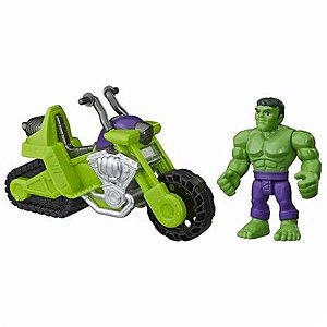 Boneco Playskool Hulk e Moto Tanque Marvel -  E6225 - Hasbro