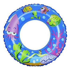 Boia Inflável de Cintura Peixinho  - Azul - DMS5434 - DMTOYS