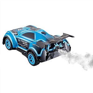 Carro controle remoto LXZ solta fumaça - Azul - DMT6161 - DMTOYS