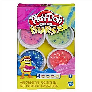 Massinha Play Doh Color Burst - E6966 - Hasbro