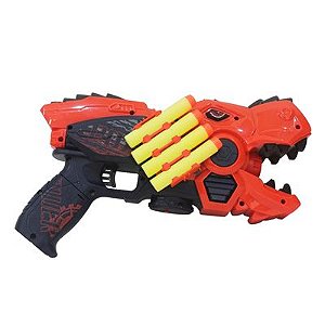 Metralhadora Lança Dardos Nerf Super Shot Lanterna Mira 75cm