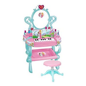 Penteadeira Sonho de Princesa com Piano- DMT5647 - DMTOYS - Real Brinquedos