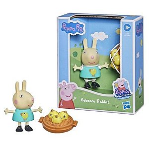 Peppa Pig e Amigos -  Boneco Rebecca Coelho  - Miniatura - F2179 -  Hasbro
