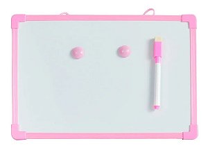 Quadro Branco 30cm x 20cm - Rosa - DMT5015 - DMTOYS