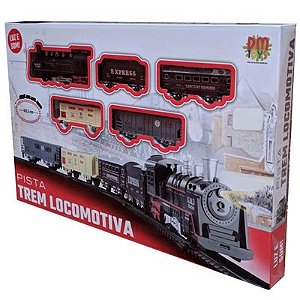 Trem Locomotiva Pista Som E Luz - DMT5750- DMTOYS