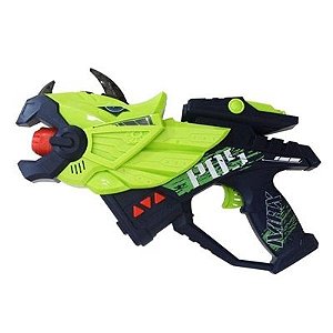 Metralhadora Lança Dardos Nerf Super Shot Lanterna Mira 75cm