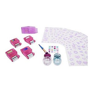 Kit Carimbo Pintura De Unhas Para Crianças Go Glam - Sunny - Vals