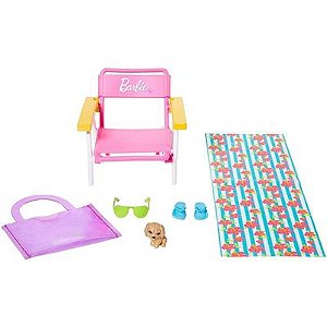 Barbie - Móveis e Acessórios - Cadeira de Praia - GRG56 - Mattel