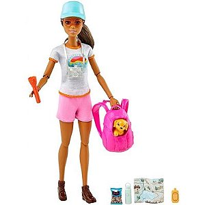 Barbie Caminhada com Cachorrinho - GRN66 - Mattel