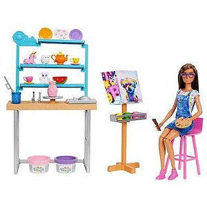Barbie Estúdio de Arte Criativo com Boneca - HCM85 - Mattel