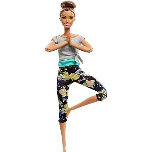 Boneca Barbie Made to Move Aula de Yoga Ruiva Mattel Ftg80