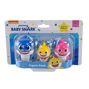 Conjunto de Mini Figuras - Baby Shark -  2359  - Sunny