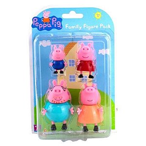 Família Peppa Pig 4 Bonecos - 2301 -  Sunny