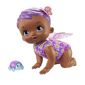 Boneca - Baby Borboleta - Engatinha Comigo  - Roxo - HBH42 - Mattel