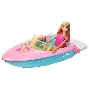 Boneca Barbie - Barco C/ Boneca -  GRG30 - Mattel