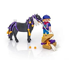 Playmobil - Poney Preto- 1695- Sunny