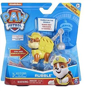 Mini Figura Patrulha Canina -   Rubble - 1469 - Sunny