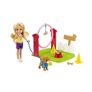 Boneca Barbie Chelsea Conjunto - Treinadora de Pets - GTR88 - Mattel
