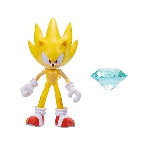 Sonic - Boneco do Super Shadow - 3402 - Candide - Real Brinquedos