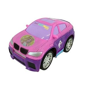 Carrinho de Controle Remoto Barbie Glamour Flip 3 Funções Candide 1851, Magalu Empresas