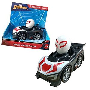 Carrinho Homem Aranha Web Friction Branco - 5805 - Candide