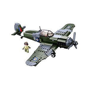 Blocos de Montar Cubic  - wwii Avião de Combate 290 Peças -  BR1486 - Multikids