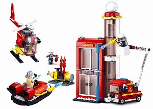 Blocos de Montar  - Torre de Bombeiro 425 Peças - BR825 - Multikids