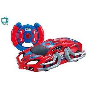 Carro Controle Remoto Spider man web Charge Candide 5820