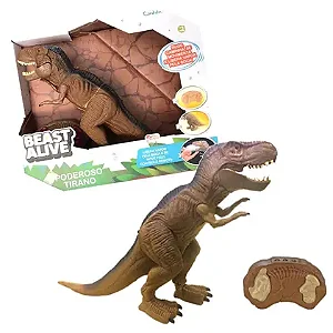 Dinossauro Eletrônico - Poderoso Tirano com Controle Remoto - 1130 - Candide