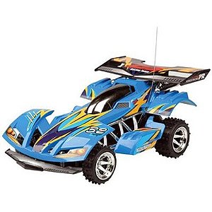 Carro Extreme Com Rádio Controle 7 Funções - Azul - 6433 - Candide