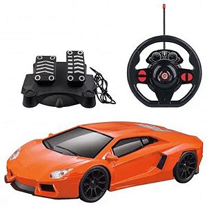 Carrinho de Controle Remoto - Laranja - BR1144 - Multikids