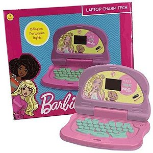 Laptop Infantil Barbie Atividades Charm Tech - 1853 -  Candide