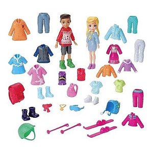 Boneca Polly Pocket Kit Diversao Na Neve -  GGJ48 - Mattel