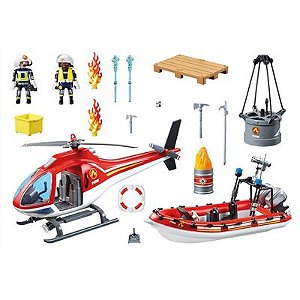 Playmobil - Missão De Resgate Bombeiros - 2531- Sunny