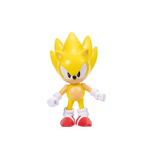 Sonic - Boneco do Super Sonic 6 cm - 3402 - Candide