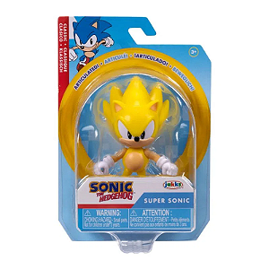Sonic - Boneco do Super Sonic 6 cm - 3402 - Candide