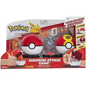 Pokémon Jogo Ataque Surpresa - Charmander + Riolu - 2660 -Sunny