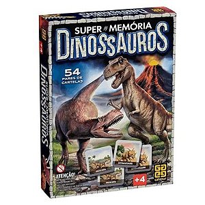 Jogo Super Memória Dinossauro - 4210 - Grow