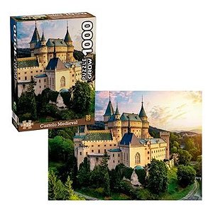 Quebra cabeça - Castelo Medieval - 1000 peças - 4256 - Grow