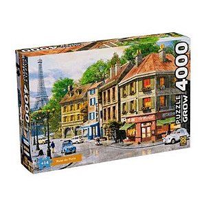 Quebra Cabeça - Ruas de Paris 4000 Peças - 4102 - Grow