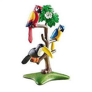 Saquinho Playmobil Animais Zoo -  Pássaros - 1186 - Sunny